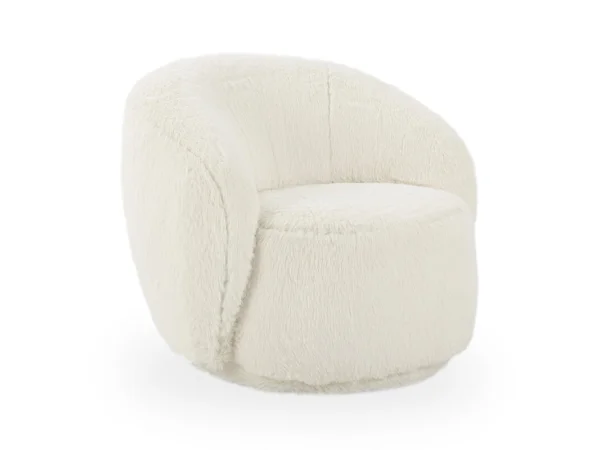 Adley Plush Swivel Chair – Vanilla Chairs Chairs
