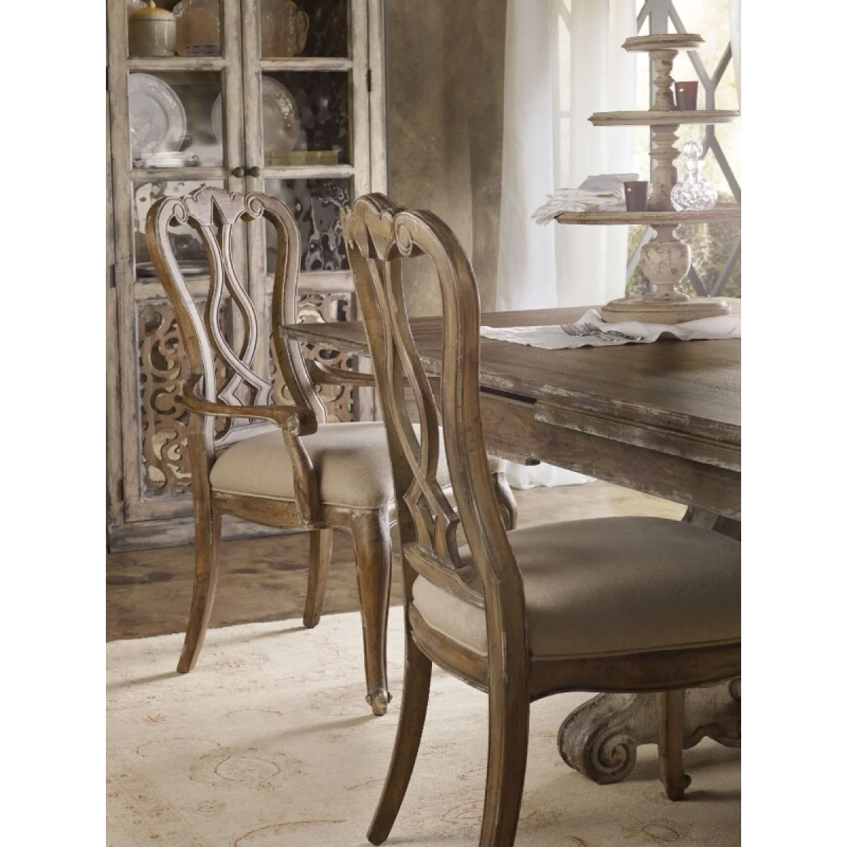 Chatelet Splatback Arm Chair Chairs & Benches Beige 6