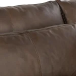 Hauser Leather Sectional W/raf Chaise Sectionals Brown 10