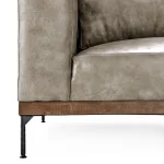 Bentley Leather Sofa - Storm Gray Mx - Image 7