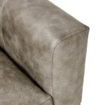 Bentley Leather Sofa - Storm Gray Mx - Image 8