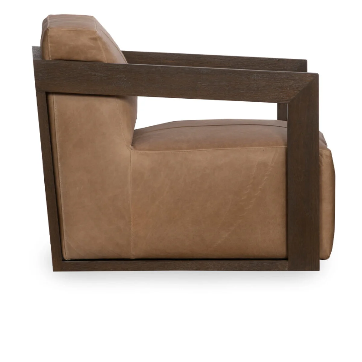Joseph Leather Swivel Chair Chairs Brown 7