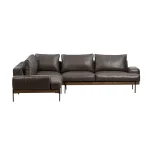 Largo Leather Sectional Sofa Sectionals Brown 13
