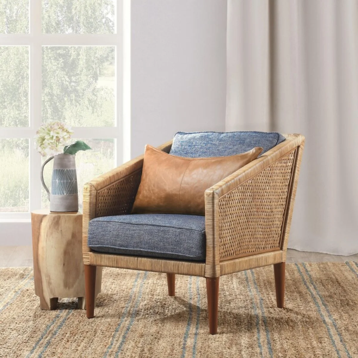 Kaitlin Rattan Accent Chair Chairs Chairs 9