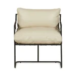 Toluca Leather Accent Chair Chairs Birch Cream MX 13