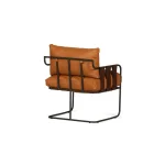Toluca Leather Accent Chair – Harvest Brown Mx Chairs Brown 13