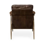 Christopher Leather Club Chair – Truffle Brown Chairs Brown 14