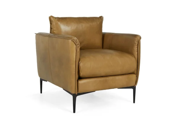 Abigail Leather Club Chair Chairs Adobe Tan 4