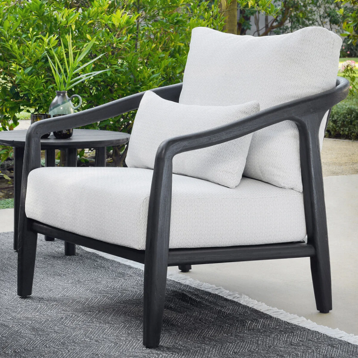 Aria Outdoor Accent Chair Outdoor Chairs black 11