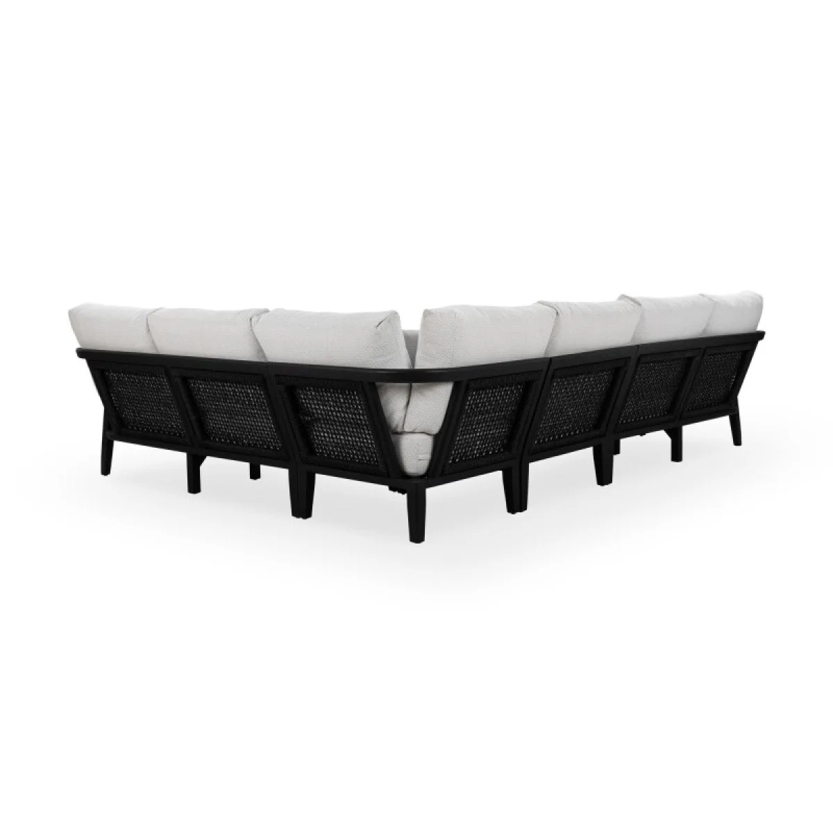 Aria Outdoor 4pc Sectional Outdoor Sectionals black 6