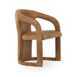 Archie Leather Dining Chair Chairs & Benches Brown 10