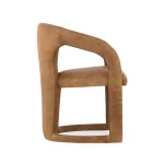 Archie Leather Dining Chair Chairs & Benches Brown 13