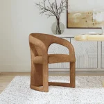 Archie Leather Dining Chair Chairs & Benches Brown 15