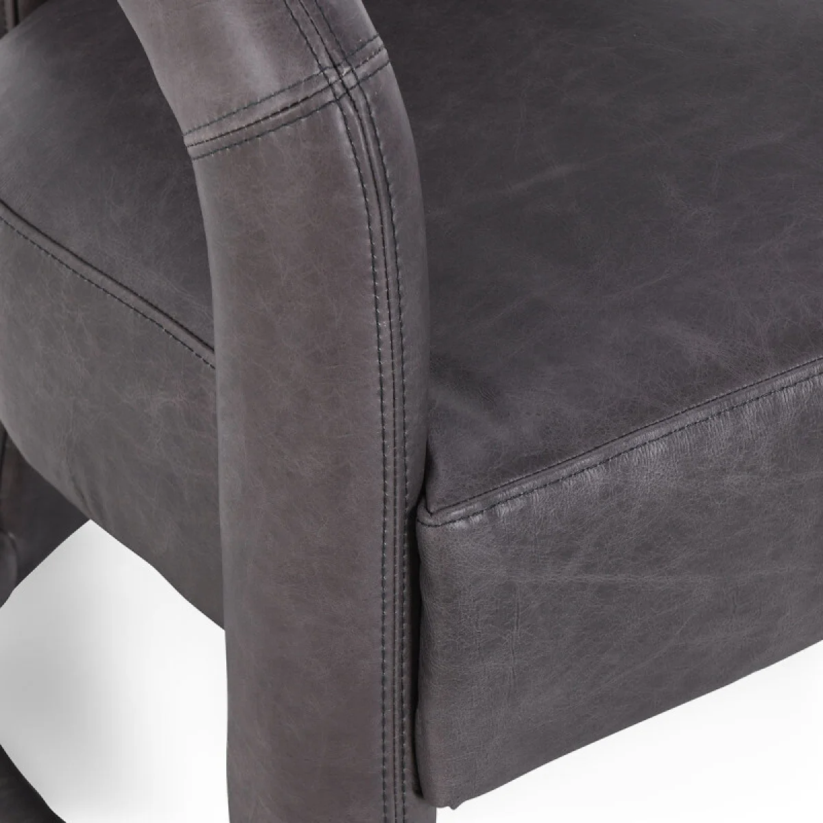 Archie Leather Accent Chair Chairs black 8