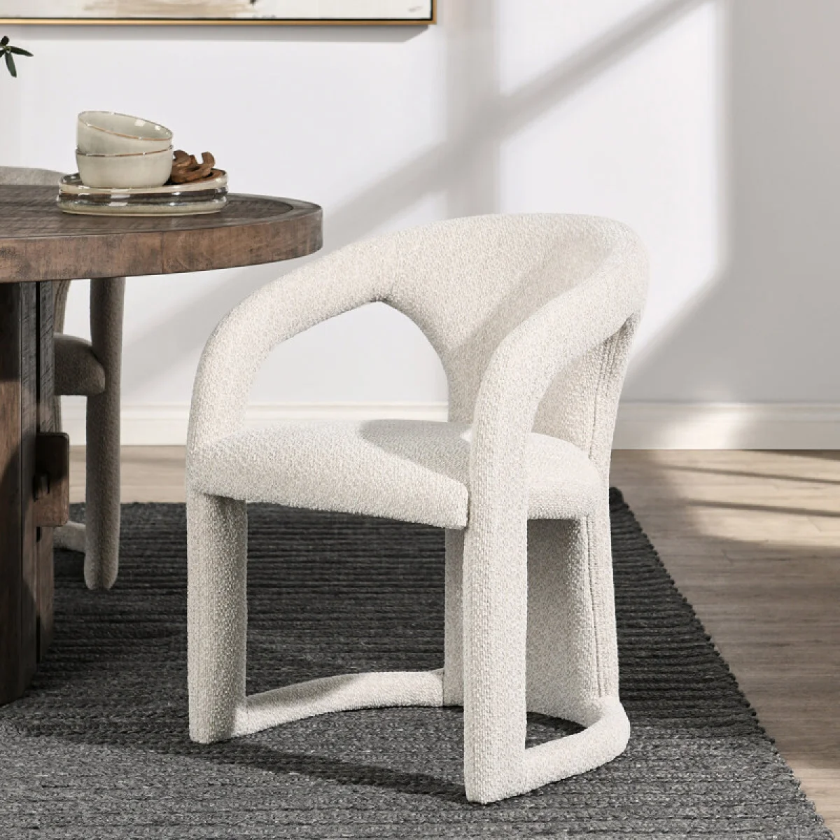 Archie Leather Dining Chair – Birch Cream Chairs & Benches Birch Cream 10