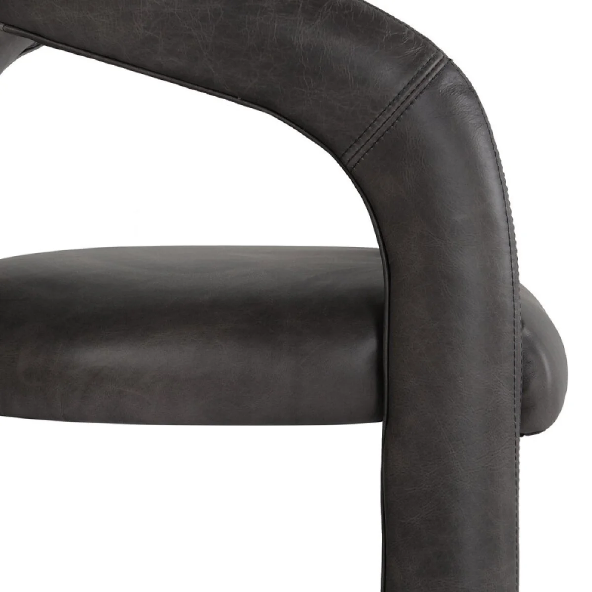 Archie Leather Counter Stool – Charcoal Barstools Barstools 9