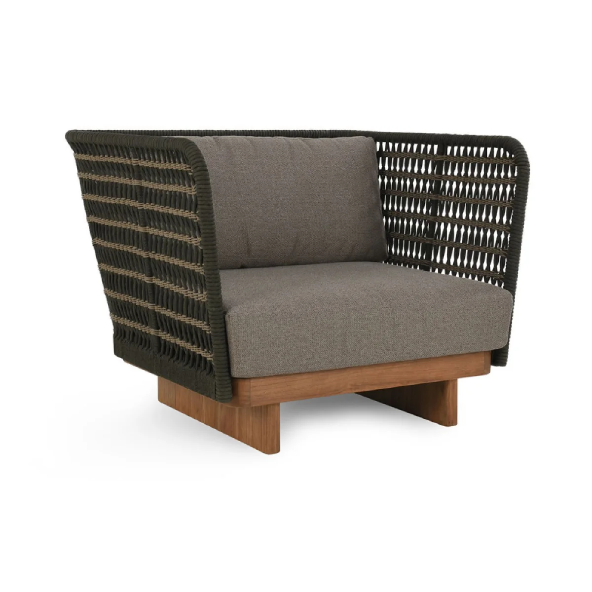 Ellie Outdoor Accent Chair Outdoor Chairs Brown 4