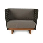 Ellie Outdoor Accent Chair Outdoor Chairs Brown 13