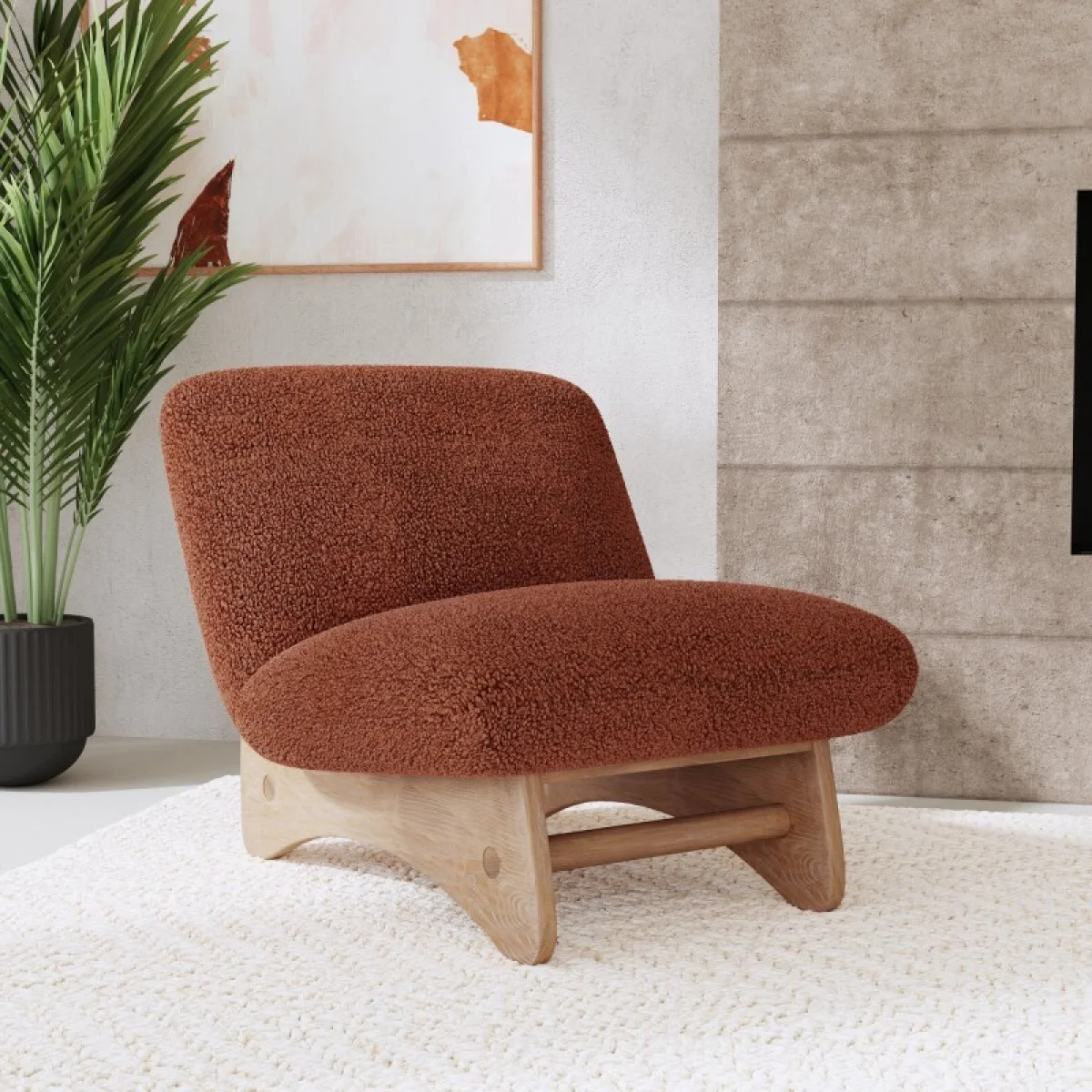 Astra Upholstered Accent Chair Chairs Brown 8