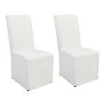 Jordan Upholstered Dining Chair Set Of 2 - White