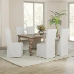 Jordan Upholstered Dining Chair Set Of 2 - White - Image 8