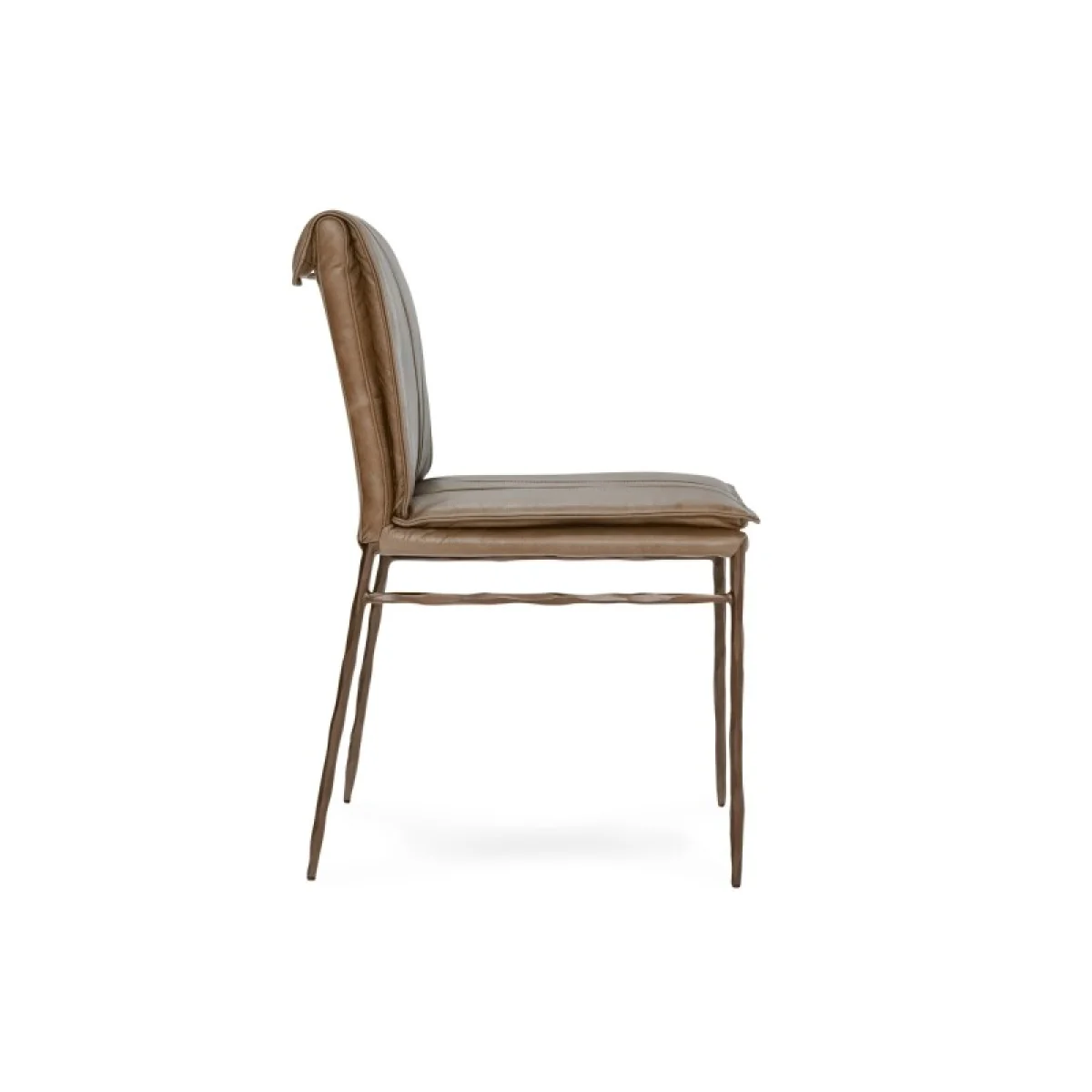 Mayer Leather Dining Chair Set Of 2 Chairs & Benches Adobe Tan 7
