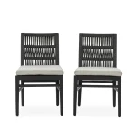 Westville Outdoor Dining Chair Set Of 2 Outdoor Dining Chairs black 21