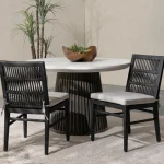 Westville Outdoor Dining Chair Set Of 2 Outdoor Dining Chairs black 32