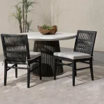 Westville Outdoor Dining Chair Set Of 2 Outdoor Dining Chairs black 33