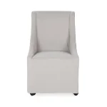 Warwick Upholstered Rolling Dining Chair – Sandy Tan Chairs & Benches Chairs & Benches 14