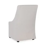 Warwick Upholstered Rolling Dining Chair – Sandy Tan Chairs & Benches Chairs & Benches 16