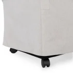 Warwick Upholstered Rolling Dining Chair – Sandy Tan Chairs & Benches Chairs & Benches 17