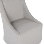 Warwick Upholstered Rolling Dining Chair – Sandy Tan Chairs & Benches Chairs & Benches 18