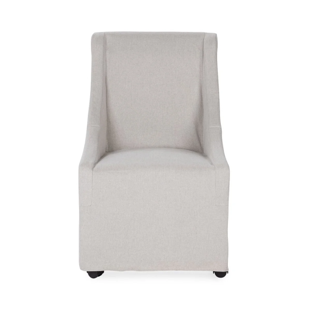 Warwick Upholstered Rolling Dining Chair – Stone Beige Chairs & Benches Chairs & Benches 6