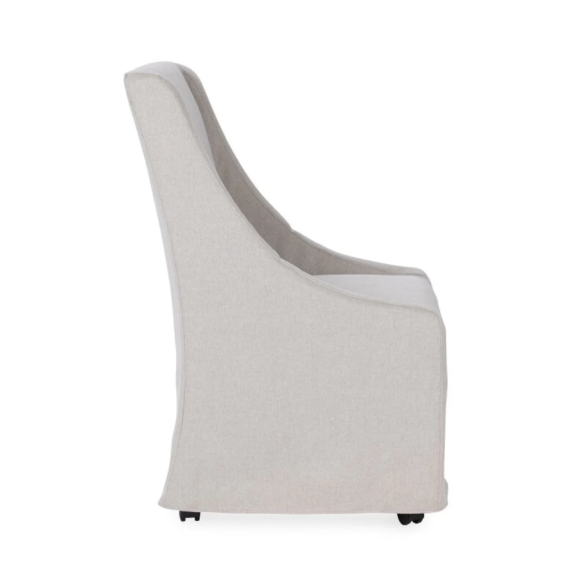 Warwick Upholstered Rolling Dining Chair – Stone Beige Chairs & Benches Chairs & Benches 7