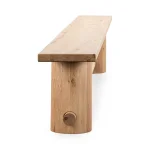 Foundation Solid Wood Counter Bench Chairs & Benches Brown 18