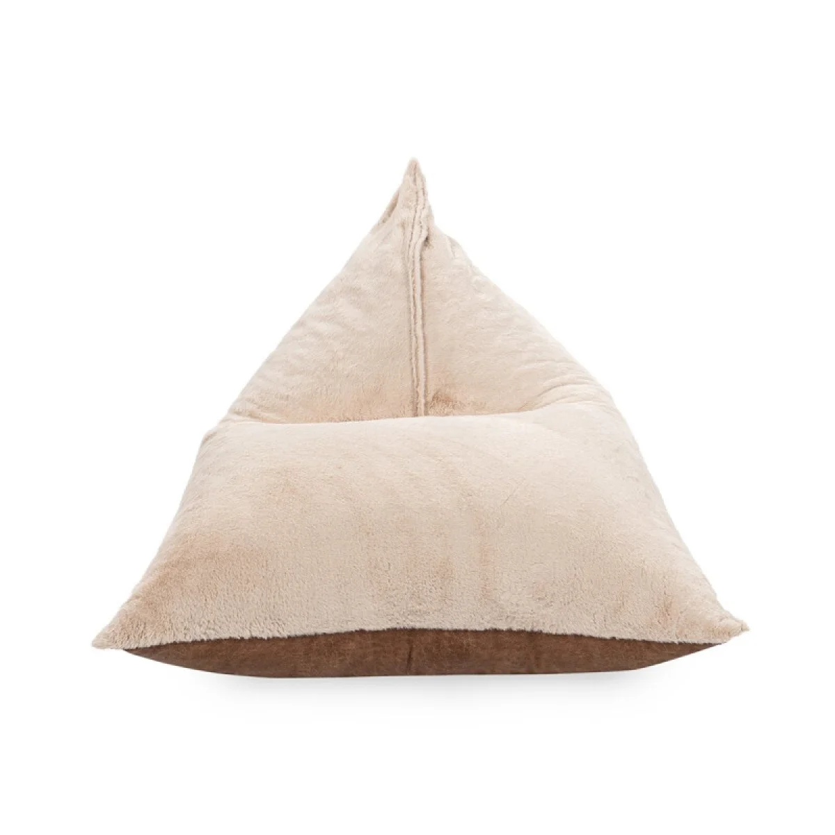 Elle Cotton/leather Teardrop Lounge Chair Chairs Beige/Cognac 6