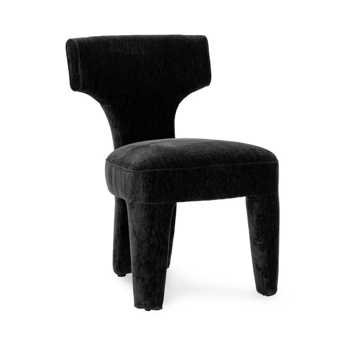 Khai Upholstered Dining Chair – Charcoal Chairs & Benches black 4