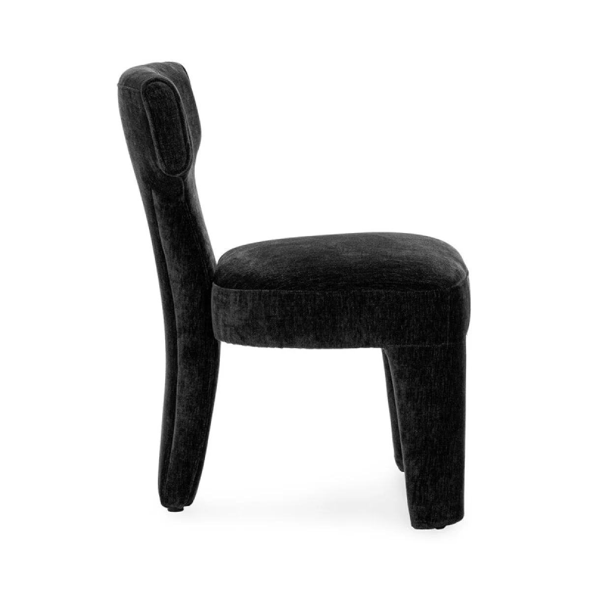 Khai Upholstered Dining Chair – Charcoal Chairs & Benches black 7