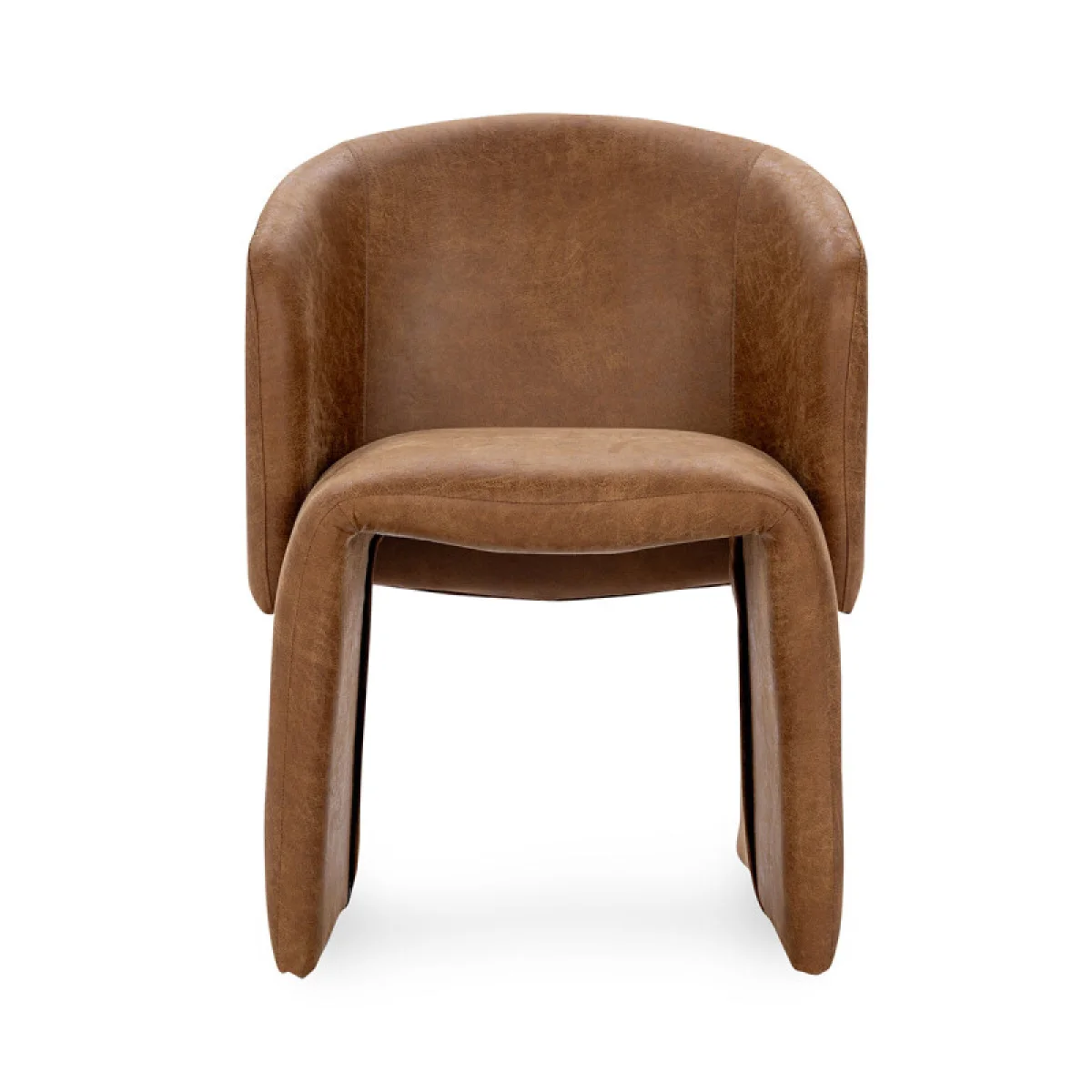 Halstead Upholstered Dining Chair – Cognac Chairs & Benches Brown 6