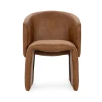 Halstead Upholstered Dining Chair – Cognac Chairs & Benches Brown 13