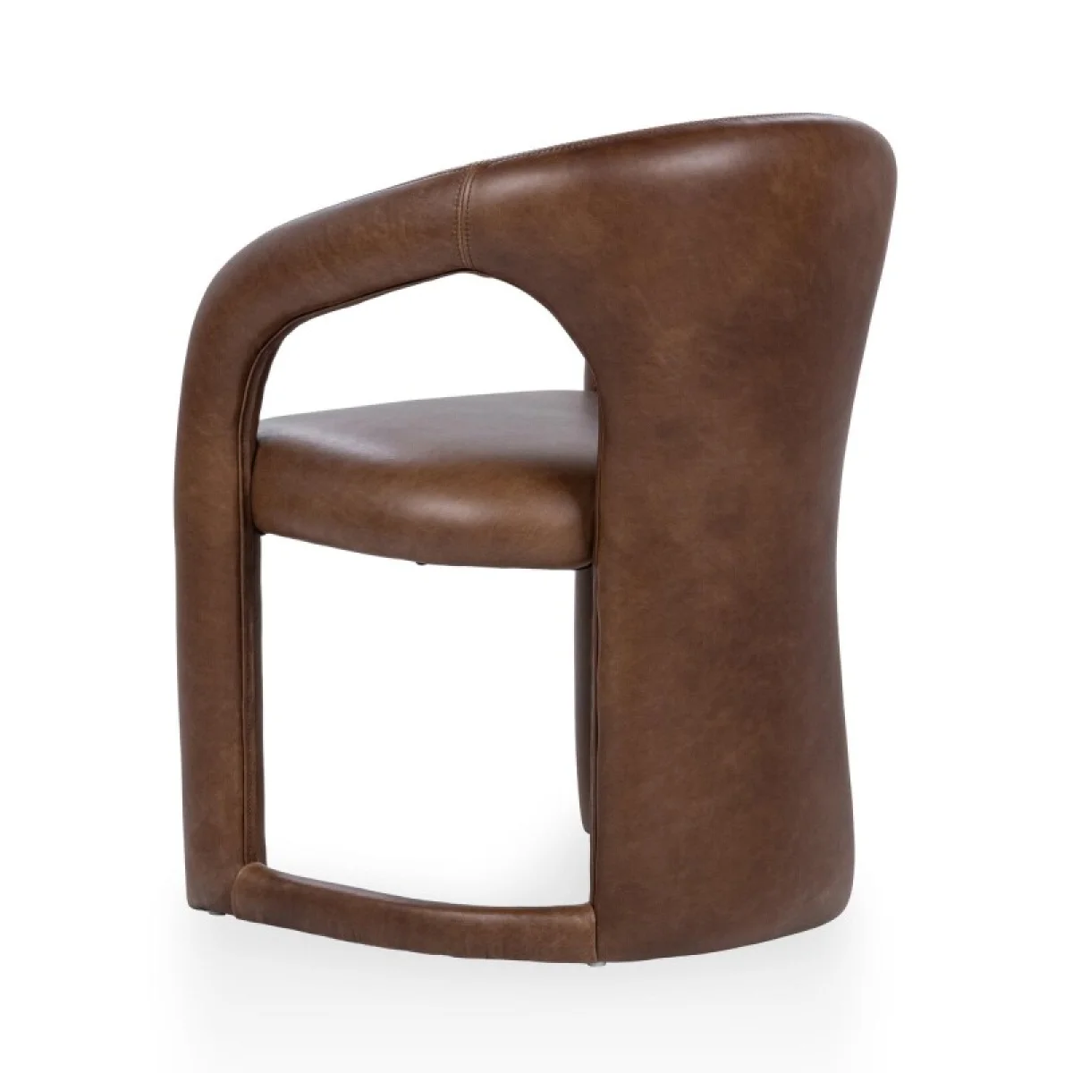 Archie Leather Dining Chair Chairs & Benches Bison Brown 8