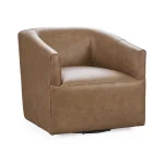 Vernon Leather Swivel Chair El Paso Chairs Brown 10