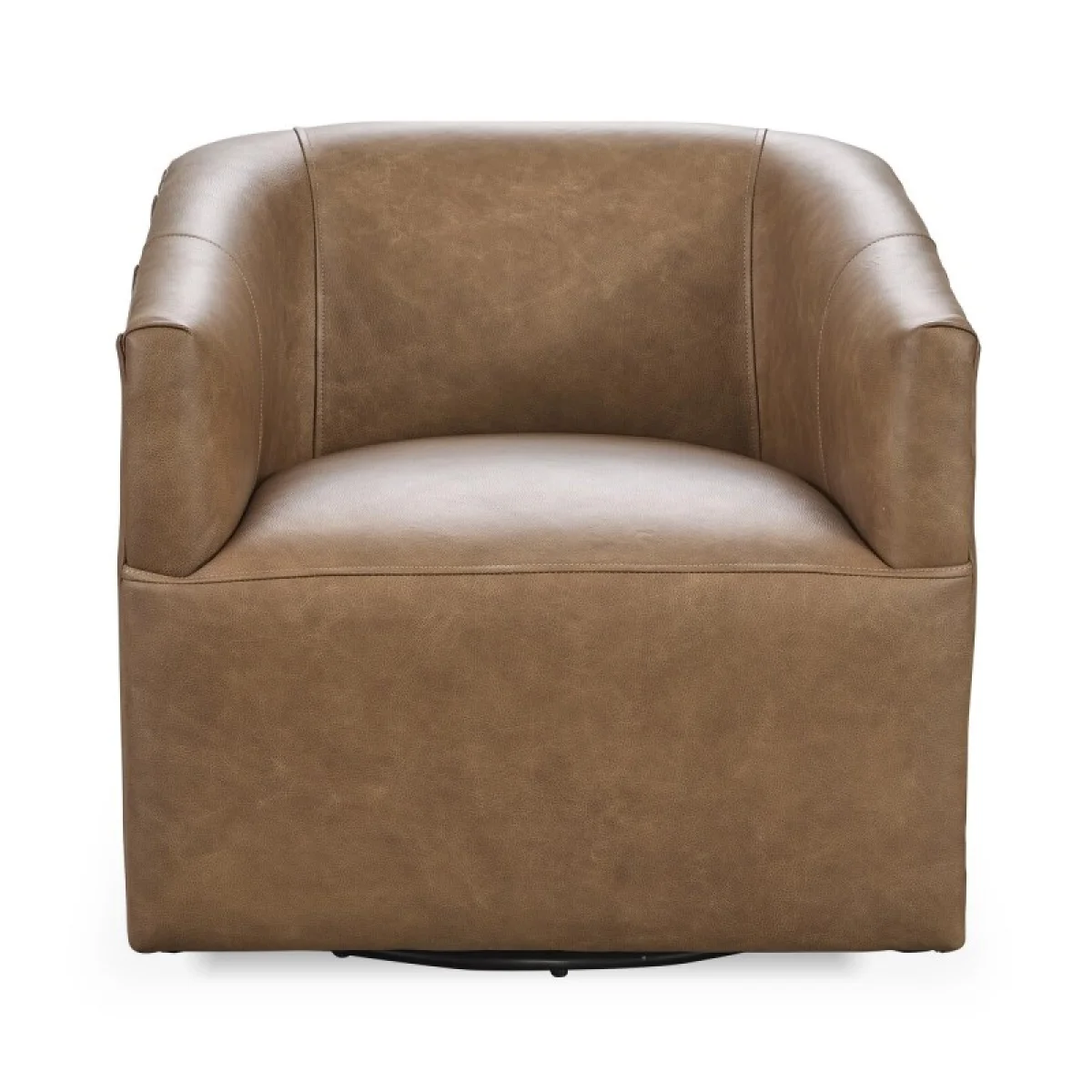 Vernon Leather Swivel Chair El Paso Chairs Brown 6