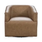 Vernon Leather Swivel Chair El Paso Chairs Brown 12