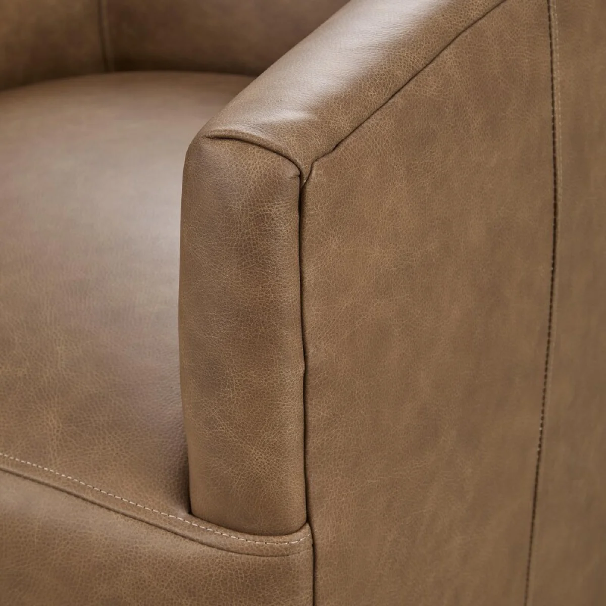 Vernon Leather Swivel Chair El Paso Chairs Brown 8