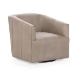 Vernon Leather Swivel Chair Lush Chairs Cashmere 11