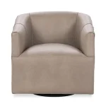 Vernon Leather Swivel Chair Lush Chairs Cashmere 13
