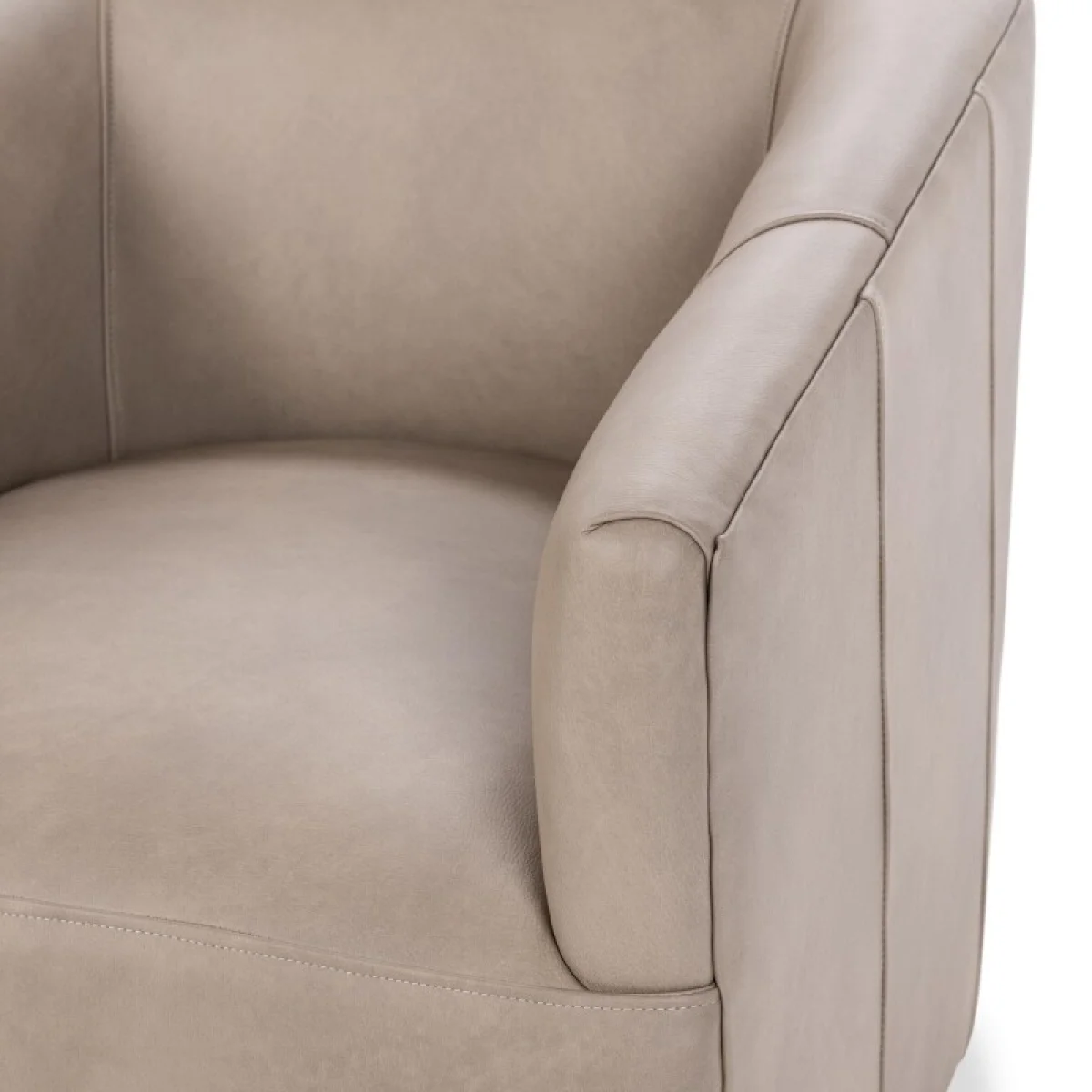 Vernon Leather Swivel Chair Lush Chairs Cashmere 8