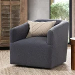 Vernon Upholstered Swivel Chair Rise Chairs blue 17